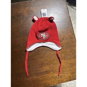 Authentic NFL Team Apparel 49ers Toddler Bear Ears Beanie